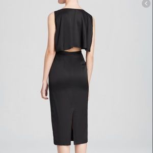 Tracey Reese black sleeveless cape sheath size 10